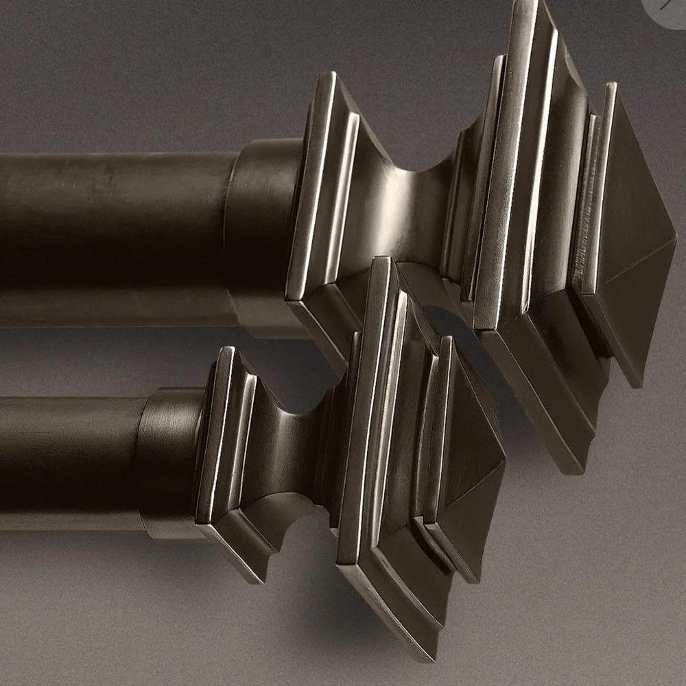 ESTATE METAL SQUARE FINIALS (SET OF 2) restoration Hardware Medium 1¼
